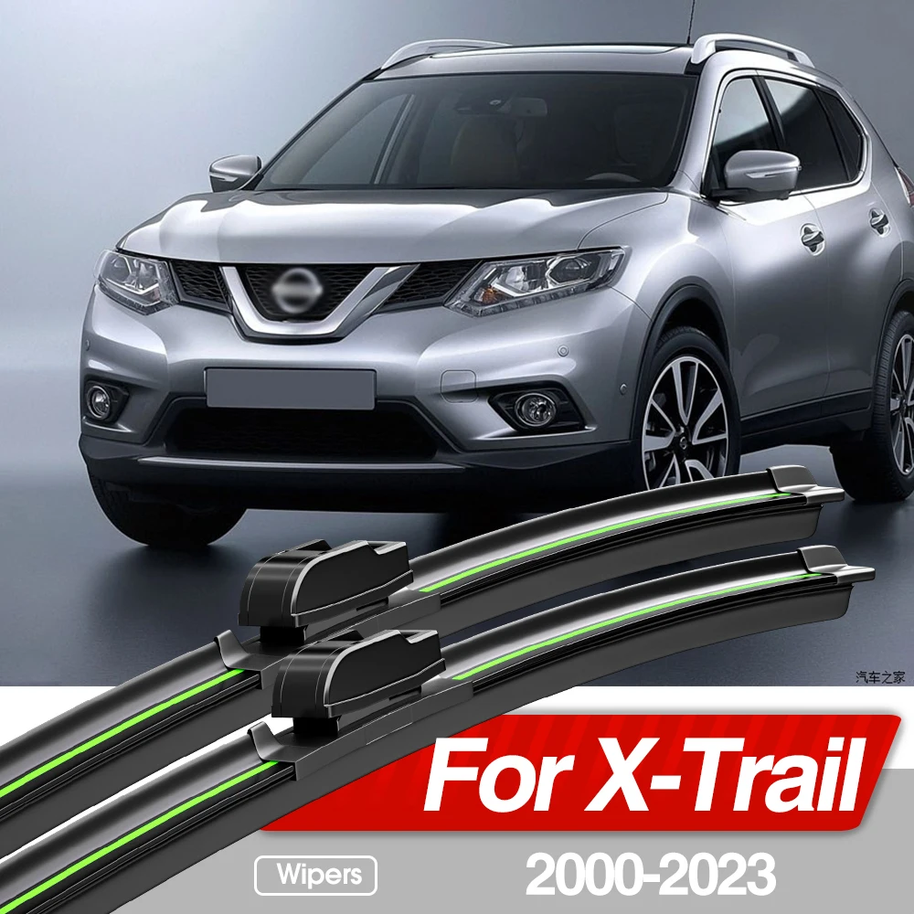 Für Nissan X-Trail XTrail X Trail T30 T31 T32 T33 2000-2023 Frontscheibe Wischer Klingen 2x Windschutzscheibe Zubehör 2013 2021 Image