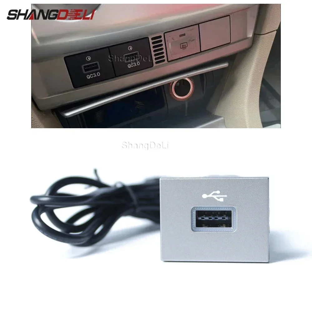 Auto Schwarz/Silber USB Eingang Adapter Audio Radio u-disk flash Buchse Interface Kabel Für Ford Focus 2 Mk2 2009-2011 Zubehör Image