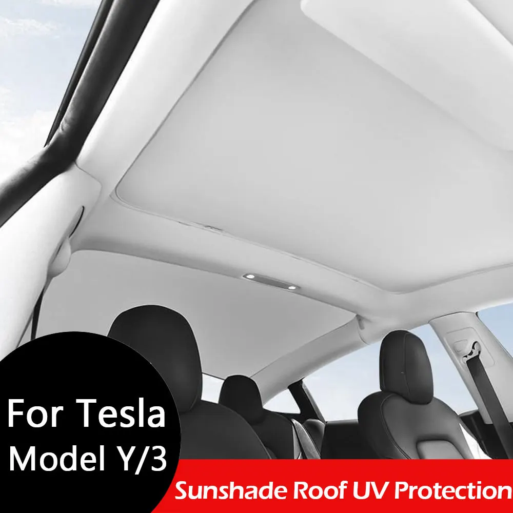 Für Tesla Model Y 2020-2026 Juniper Sonnenschutz Dach Sonnendach Hitzeschutz UV-Schutz für den Innenraum Für Tesla Model 3 Highland 2026 Image