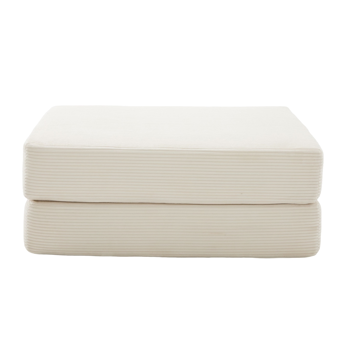 STILVORA Kompressionssessel Cord Beige 112x95x67 cm mit Kissen & Seitentasche Image