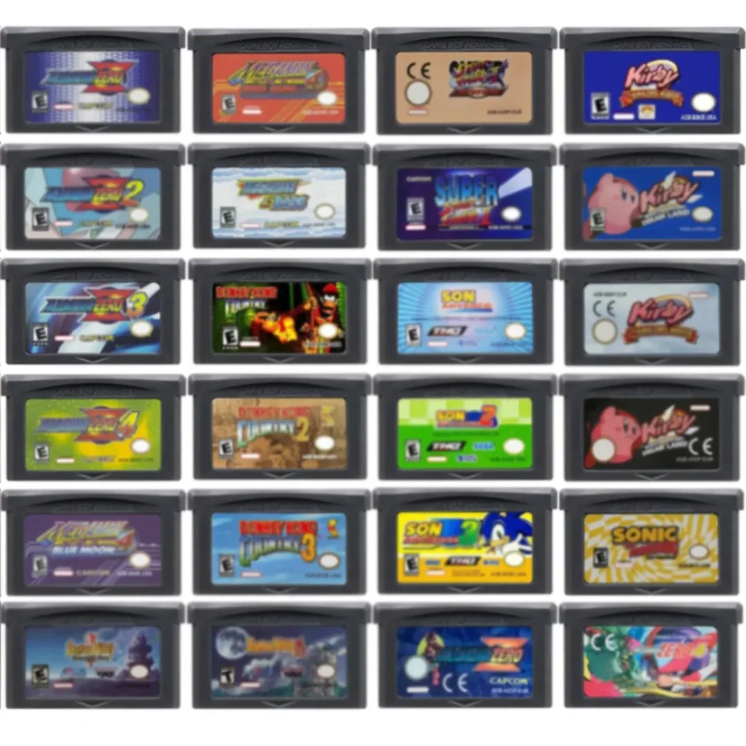 GBA Video Game Cartridge 32 Bit Games Card Turbo Revival Summon Night Klonoa Advance Wars Shining Soul Metal Slug Breath Fire II