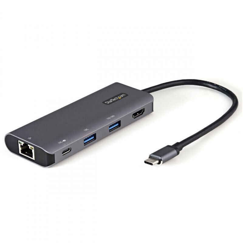 Startech.com Adattatore Multiporta Usb C Da Viaggio - Convertitore Video Usb Type-c Hdmi 4k 30hz - Mini Docking Station Usb Tipo C A Hdmi Power Delivery 100w - Usb 3.1 Gen 2 Hub 10gbps - Cavo 25cm