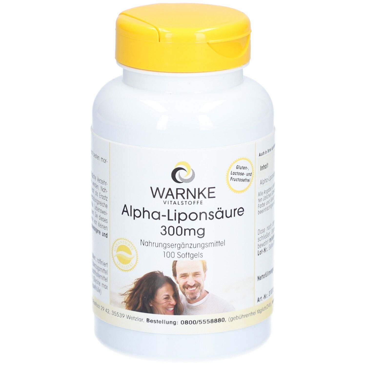 Warnke Vitalstoffe - Acido alfa-lipoico 300 mg 100 pz Capsule