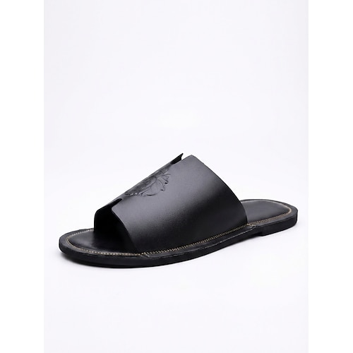 Hellbraune Herren-Sandalen mit offener Zehenpartie, bequeme Sommerschuhe für Strand und Resort, Pool, Urlaub, tropische Freizeit und den Alltag bei warmem Wetter Image