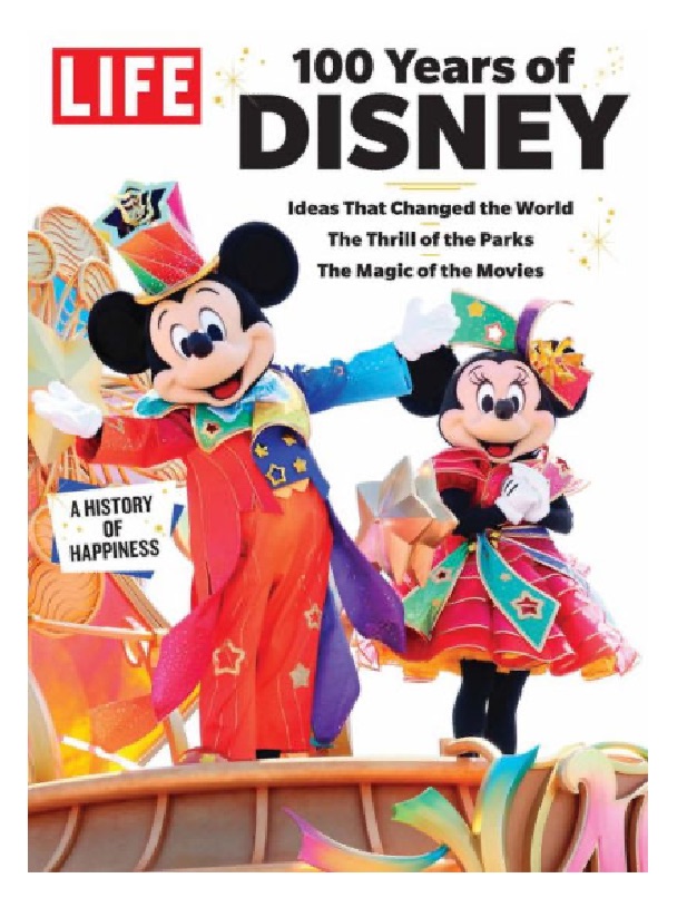 Disney Other | Life Magazine - 100 Years Of Disney - A History Of Happiness | Color: Green/Red | Size: Os