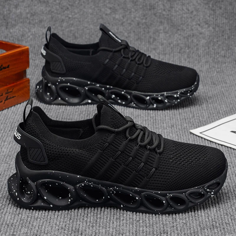 Scarpe sportive casual da uomo, scarpe da corsa per esterni, traspiranti, comode, resistenti, scarpe sportive da uomo adatte a tutte le stagioni, unisex, adatte per jogging, tennis, fitness e