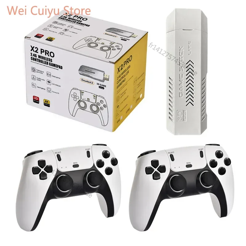 Console de jeux rétro X2 PRO 256 Go, jeux 4K 3D, arcade sans fil, console de jeux rétro pour TV, stick de jeux GD10 pour PSP, PS1, GBA