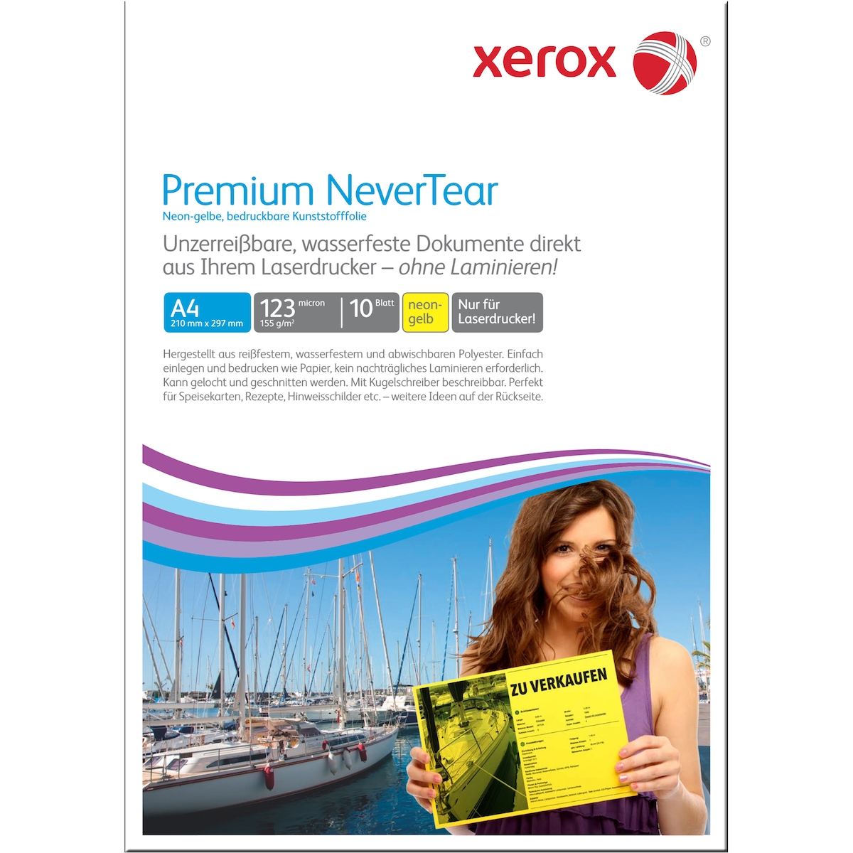 Xerox Synthetikpapier NeverTear 003R98128 A4 123mic ge 10Bl. Image
