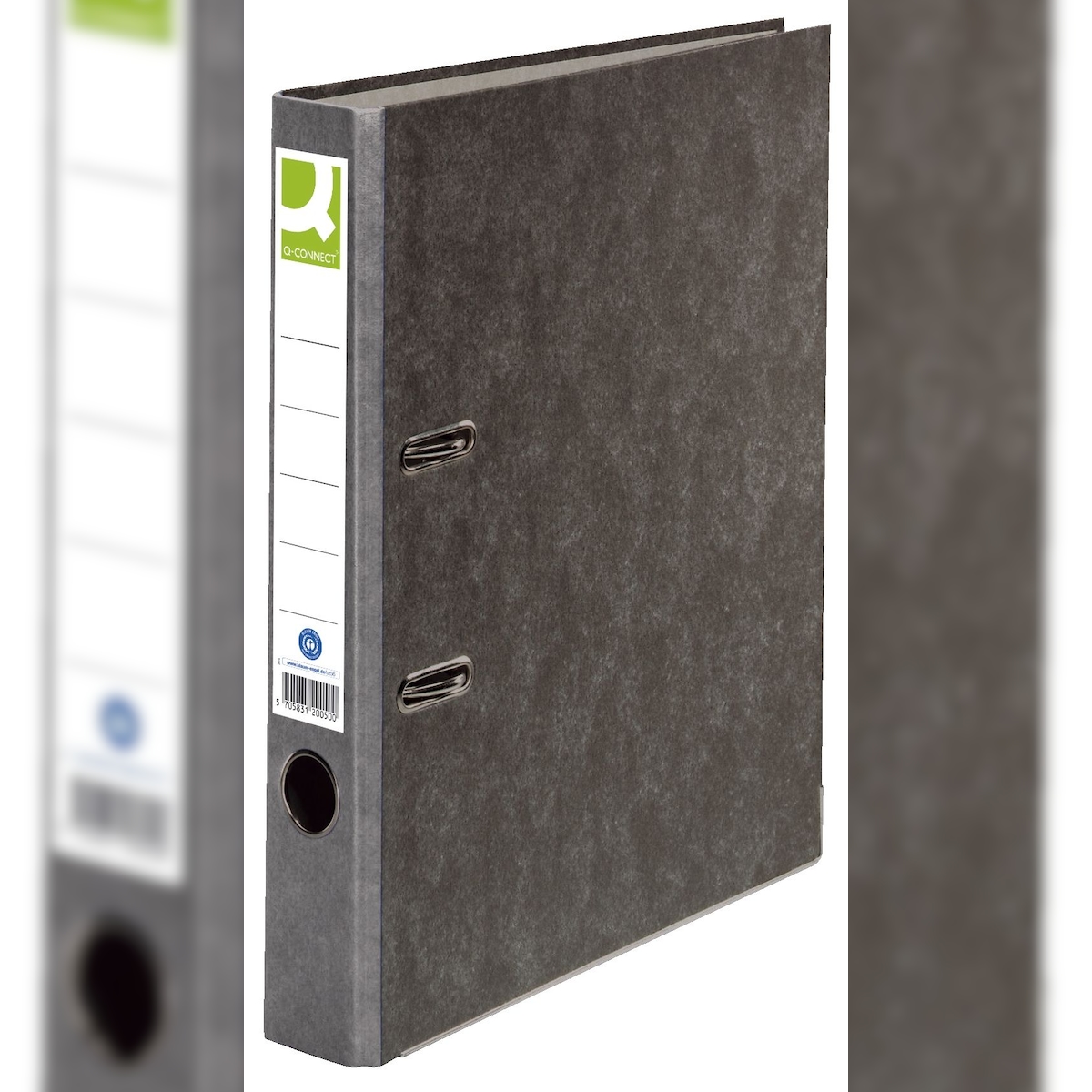 Q-Connect® KF18718 Wolkenmarmor-Ordner - A4, 50 mm, grau Image