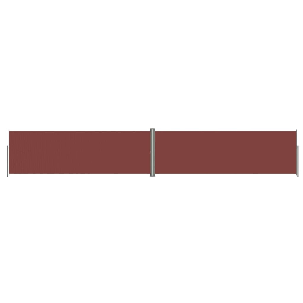 Helloshop26 - Ausziehbare Seitenmarkise/Sichtschutz für Terrasse Garten Balkon 200 x 1200 cm braun 02_0007420 Image