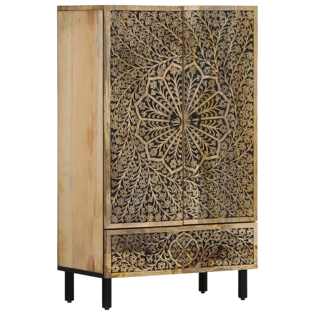 Helloshop26 - Buffet Sideboard Kommode Kleiderschrank Aufbewahrungsmöbel Organizer für Küche Wohnzimmer Lounge 60 x 33 x 100 cm 02_0029607 Image