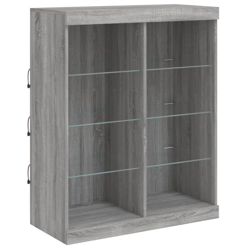 Helloshop26 - Buffet Sideboard Kommode Kleiderschrank Aufbewahrungsmöbel Organizer für Küche Wohnzimmer Lounge mit Sonoma 02_0030083 Image