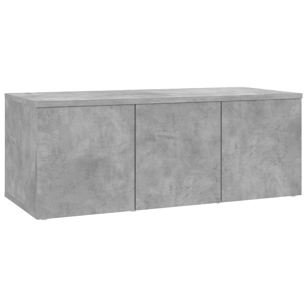 Helloshop26 - Multimedia-TV-Ständer TV-Regal TV-Sideboard Esszimmer Wohnzimmer Schlafzimmer 80 x 34 x 30 cm Holzwerkstoff grau 02_0026253 Image