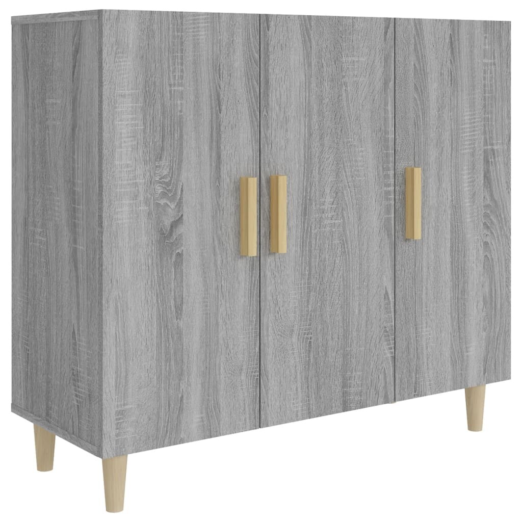 Helloshop26 - Buffet Sideboard Kommode Kleiderschrank Aufbewahrungsmöbel Organizer Küche Wohnzimmer Lounge Sonoma 90 x 34 x 80 cm 02_0036550 Image