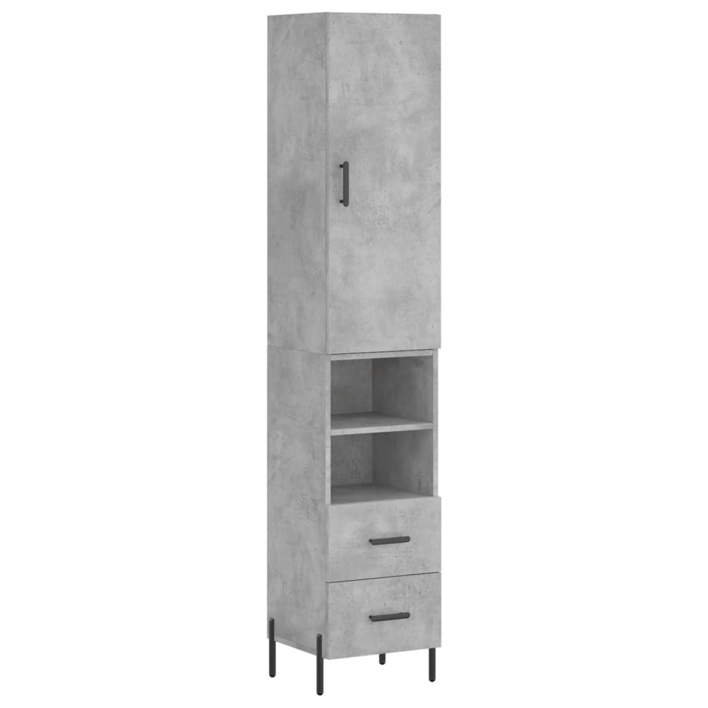 Helloshop26 - Buffet Sideboard Kommode Schrank Aufbewahrungsmöbel Organizer Küche Wohnzimmer Lounge hoch 34,5 x 34 x 180 cm 02_0034271 Image