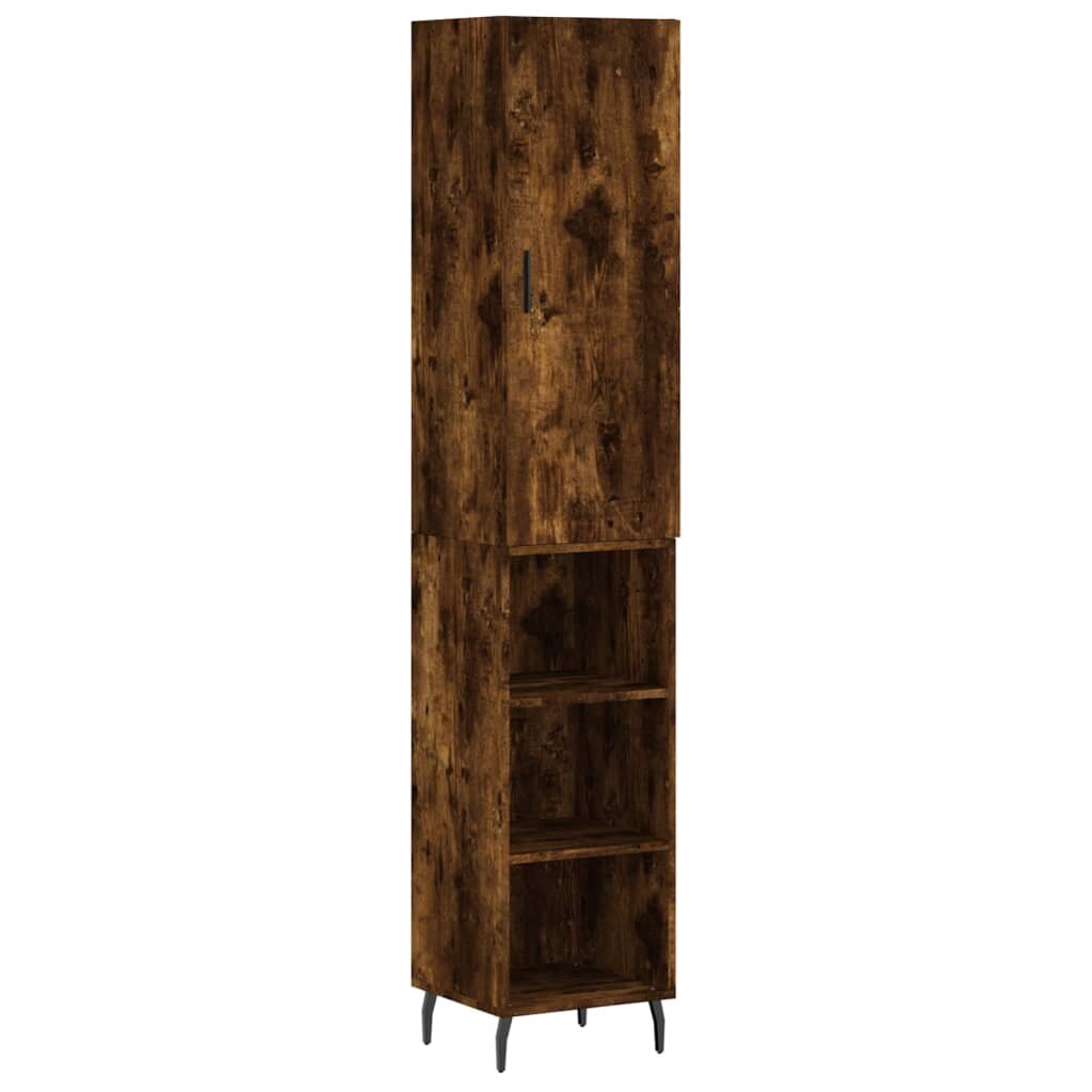 Helloshop26 - Buffet Sideboard Kommode Kleiderschrank Aufbewahrungsmöbel Organizer Küche Wohnzimmer Lounge hoch 34,5 x 34 x 180 cm 02_0033242 Image
