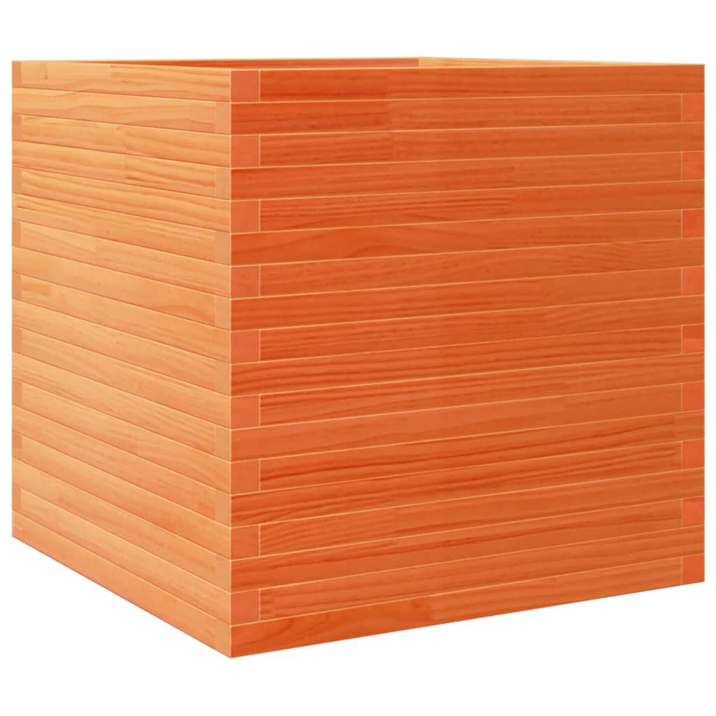 Helloshop26 - Hochbeet für Pflanzen Blumen Terrasse Garten gewachst 70 x 70 x 68,5 cm massives Kiefernholz braun 02_0038494 Image