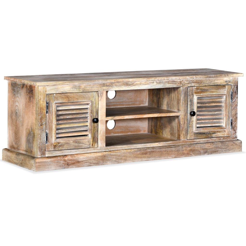 Helloshop26 - Praktischer Designer-TV-Ständer/Buffet aus massivem Mangoholz 2502022 Image