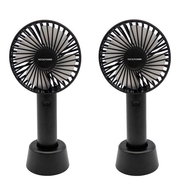 Realpower USB-Ventilatoren 2 Stück, 10.6x11.2x21 cm Image