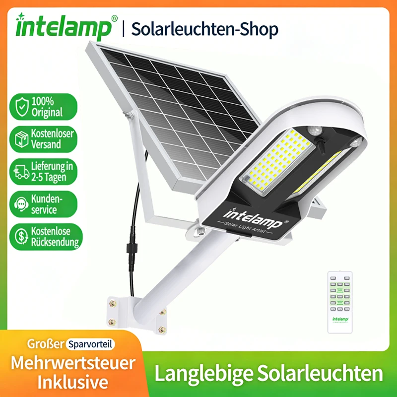 3000LM 12500mA Solar-Sicherheitsleuchte für Außenbereich Dual180° Bewegungssensor Wasserdichte Verbindbare Solar-Straßenleuchte für Garten Hof Garage solar lampe led solar außenleuchte solar led licht