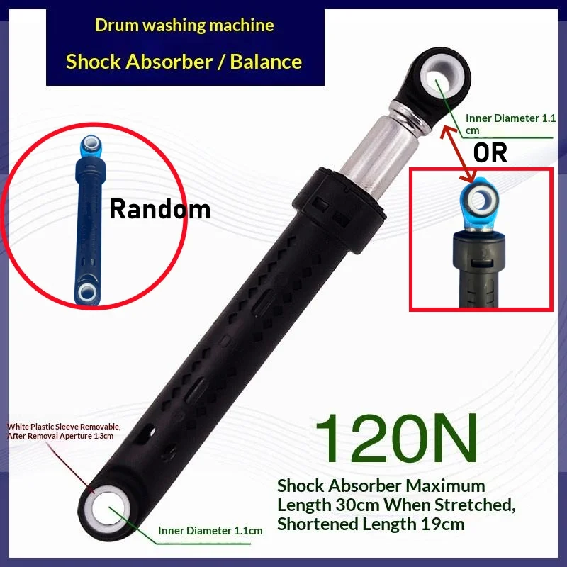 1/2 Stück Stoßdämpfer 80N/100N/120N, geeignet für die Jinling/Beko/Candy Trommel-Seismikstange für Waschmaschinen Image