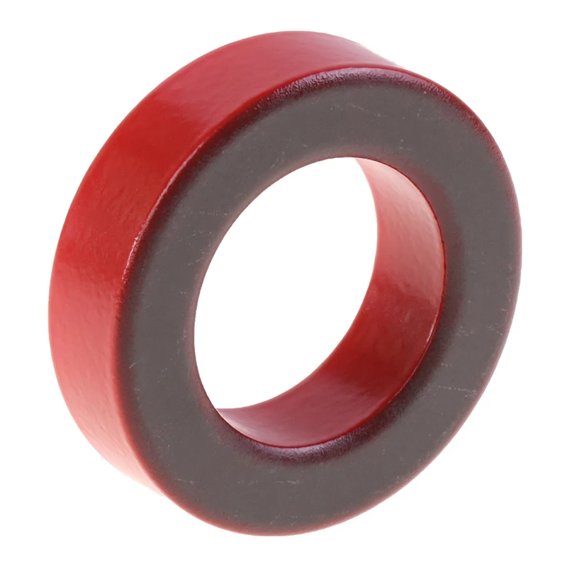 【AD】1 Stück T200-2 Frequenzkern aus Karbonyl-Eisenpulver, magnetischer Eisenkern, magnetischer Ferritring, rot, grau, 51 x 32 x 14 mm Image