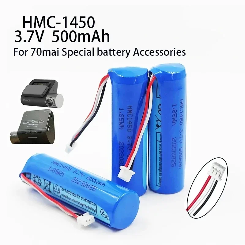 PURFIELD HMC1450 3,7 V 500 mAh Lithium-Batterie Original 70mai Batterie Dash Cam Pro Auto Video Recorder Ersatz DVR Zubehör Image