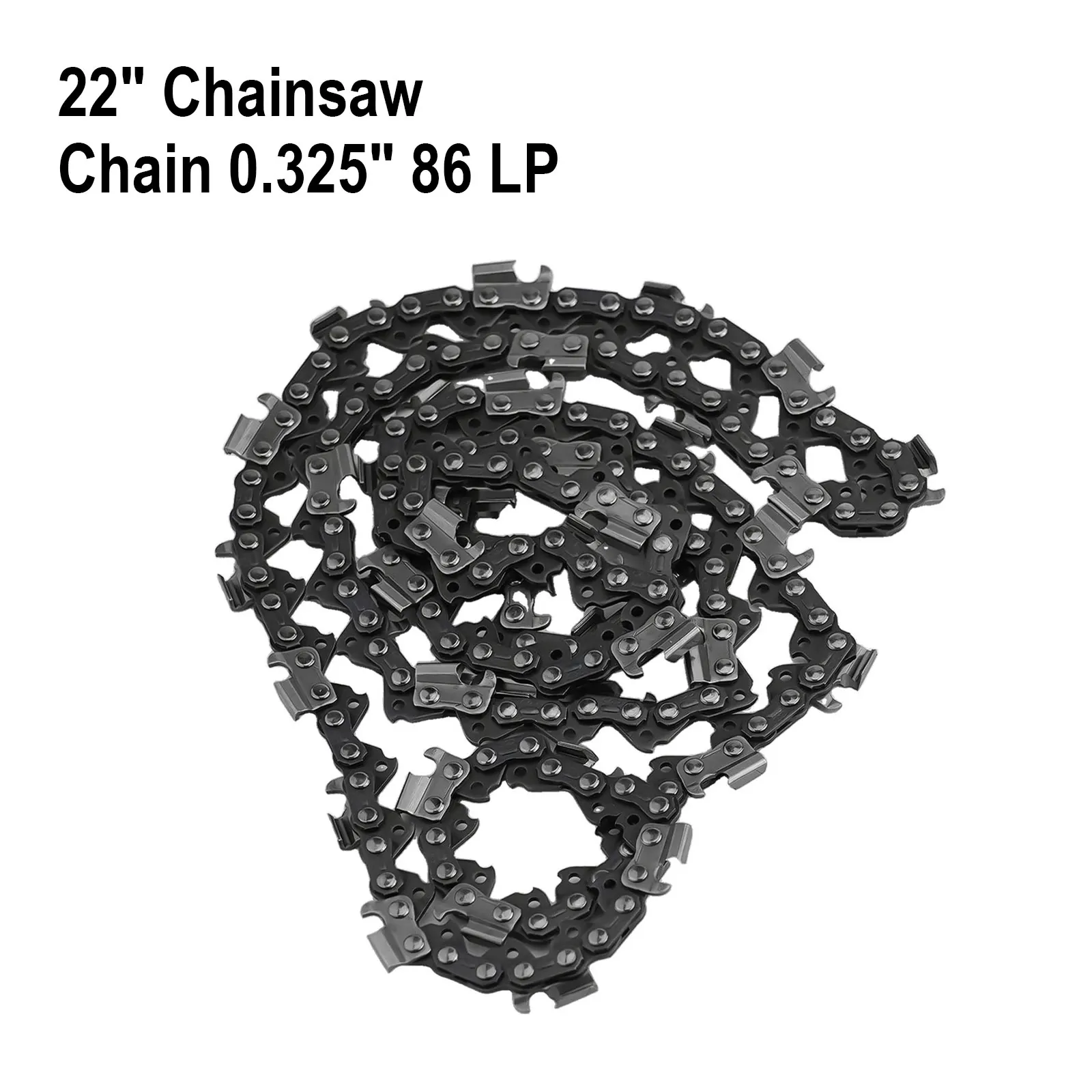 Ersatz-Sägekette 22 Zoll mit 0,325 LP Teilung, 0,058 Gauge und 86 Antriebsgliedern, kompatibel mit Chisel für Kettensägen Image