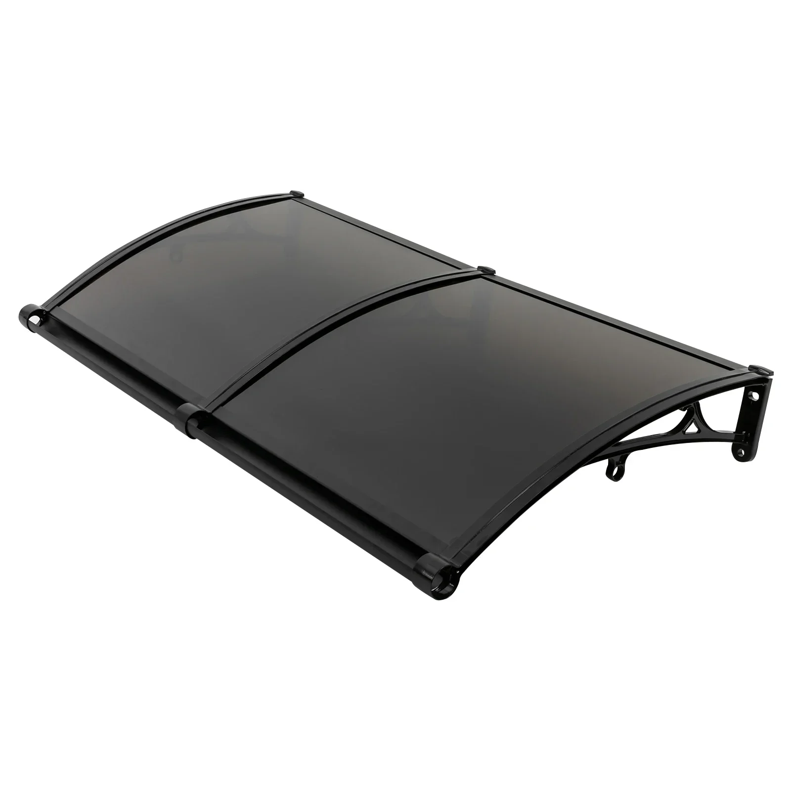 NEU 120x60 cm, Aluminiumlegierung Vordach für Haustüren, transparentes Vordach, Rednerpult-Vordach, Türvordach, Sonnenschutz für den Außenbereich