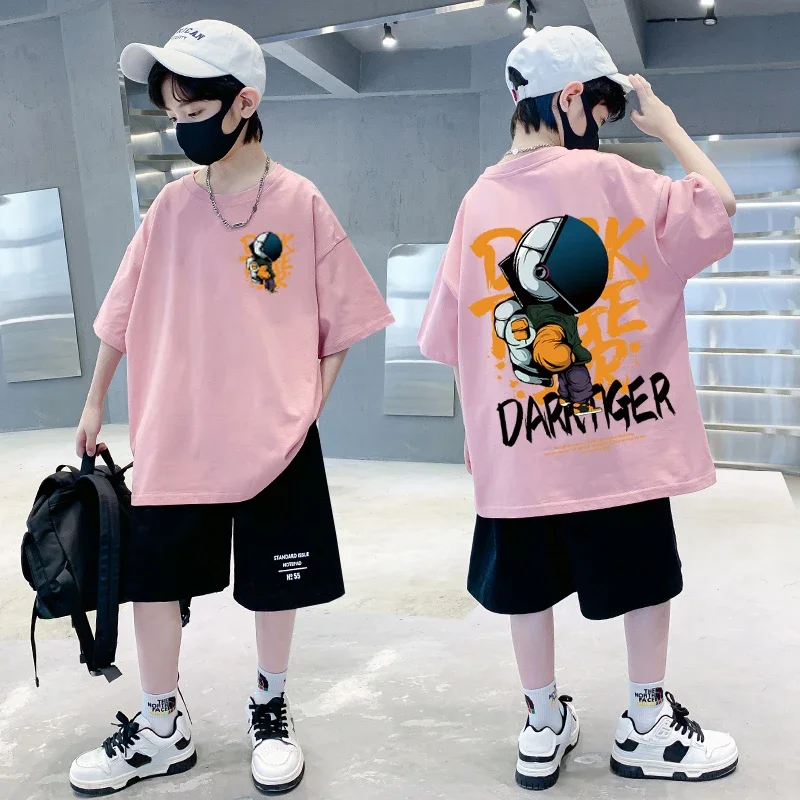 Nickelodeon Frühling/Sommer T-Shirt aus 100 % Baumwolle für Kinder und Kleinkinder, kurzärmeliges Oberteil. Das Outfit der Modelin dient nur als Referenz. Image