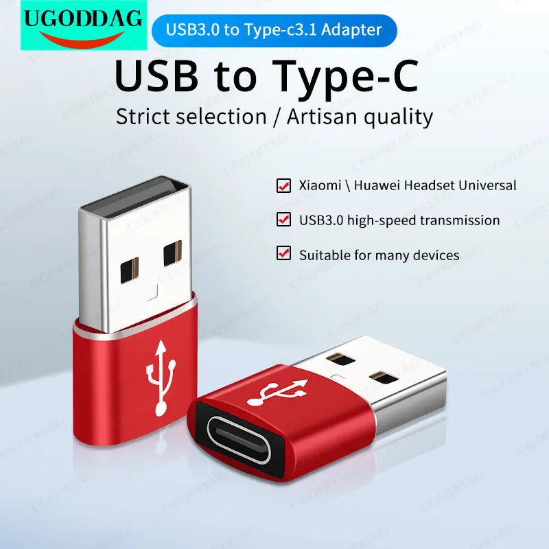 USB Typ C Adapter USB 3.0 Typ A Stecker auf USB 3.1 Typ C Buchse Konverter USB C Lade Datenübertragung Adapter für iPhone 12 Pro Image