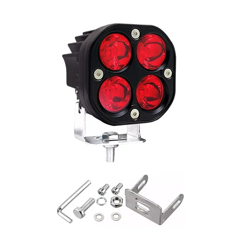 Motorrad Fahren Lichter Led Arbeit Licht Bar Platz Scheinwerfer Für 4x4 Offroad Traktoren Auto Nebel Lampe Grün/rot 3 Zoll 40 W
