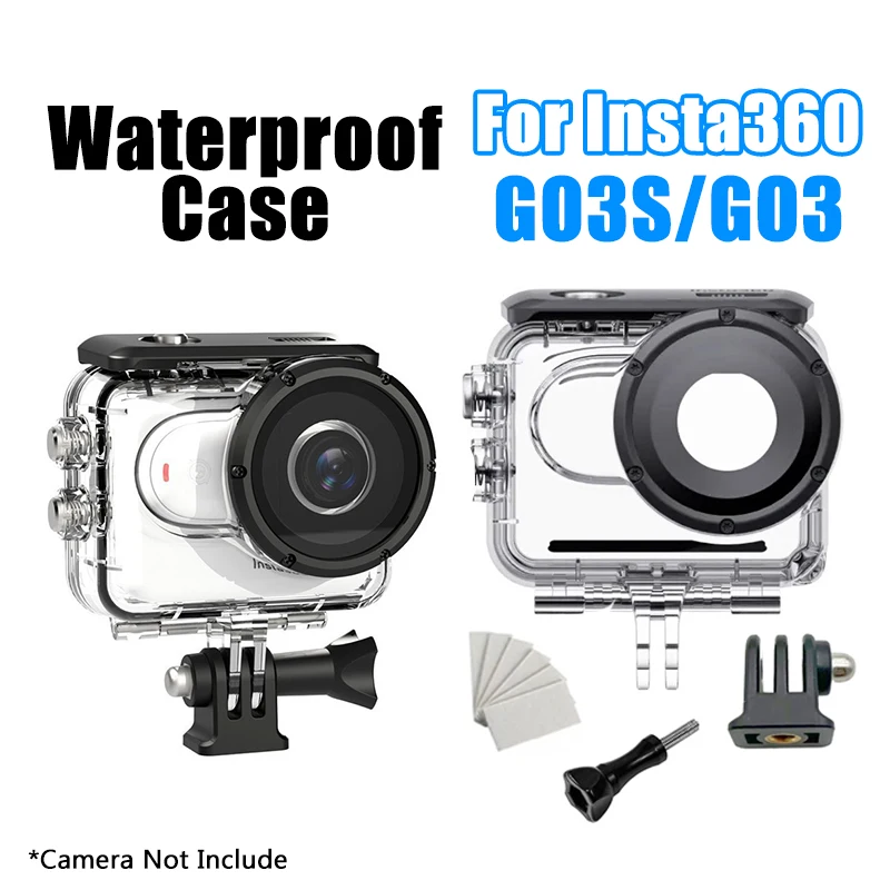 Für Insta360 GO3S GO3 Gehäuse 60M Wasserdichtes Gehäuse Tauchschutz für Insta360 GO 3S GO 3 Kamera Unterwasserabdeckung Zubehör Image