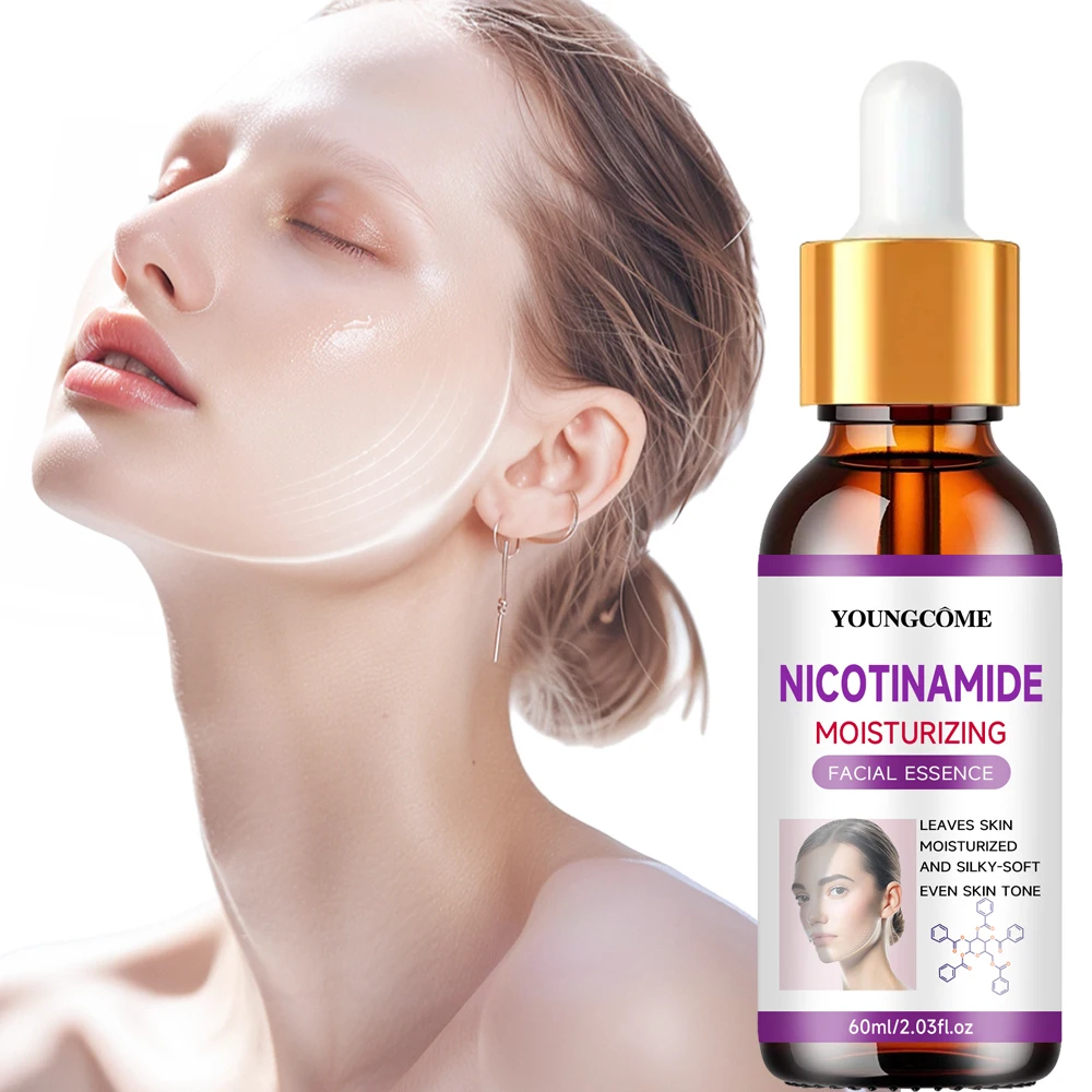 Niacinamid Gesichtsserum 24K Gold Hyaluronsäure Essenz Whitening Dark Spot Corrector Gesichtsserum Hautpflegeprodukte