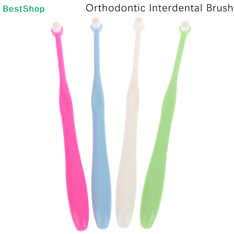 〔R〕Single Tuft Orthodontische Zahnbürste, Präzisions-Interdentalbürste für Zahnspangen, Brackets & Tiefenreinigung Image