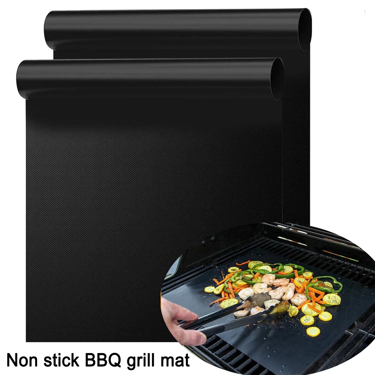 Robuste, antihaftbeschichtete Grillmatten, Grillmatten, langlebig zu machen, Grillen einfacher und hält Gitter auf der Suche nach neuen wiederverwendbaren Ofen-Backmatten Image