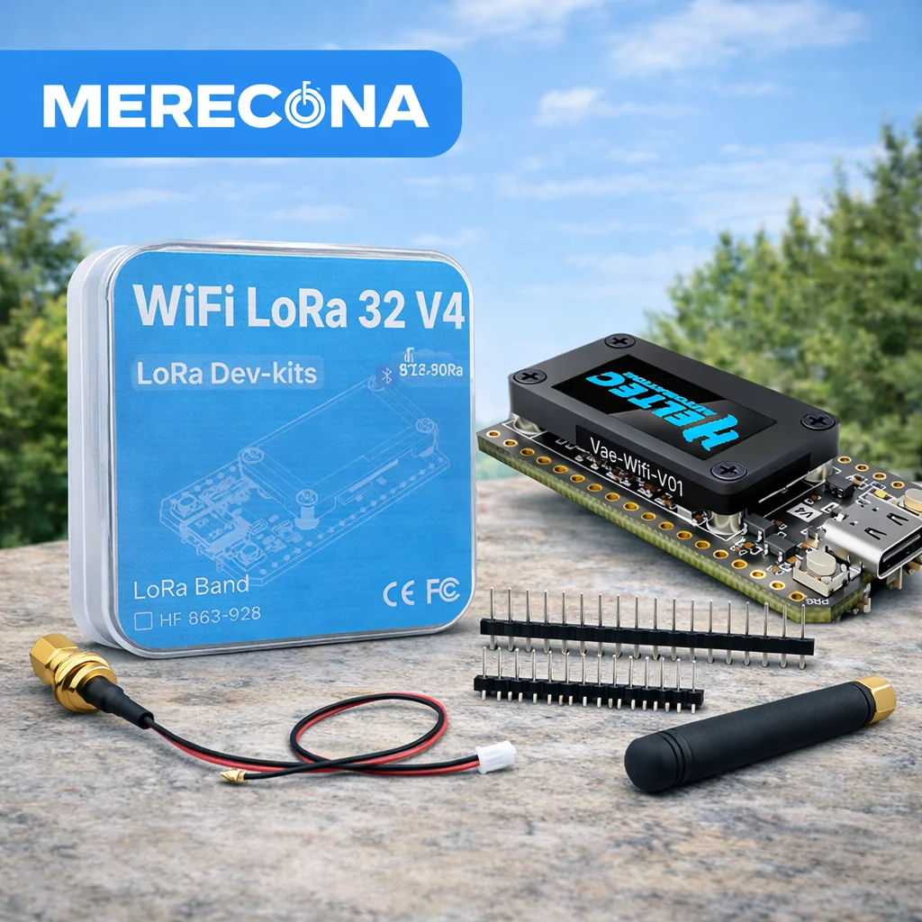 Scheda di Sviluppo Heltec V4 OLED Meshcore ESP32-S3 SX1262 LoRa 32 con WiFi, Bluetooth, PSRAM 16MB per Arduino IoT Meshtastic