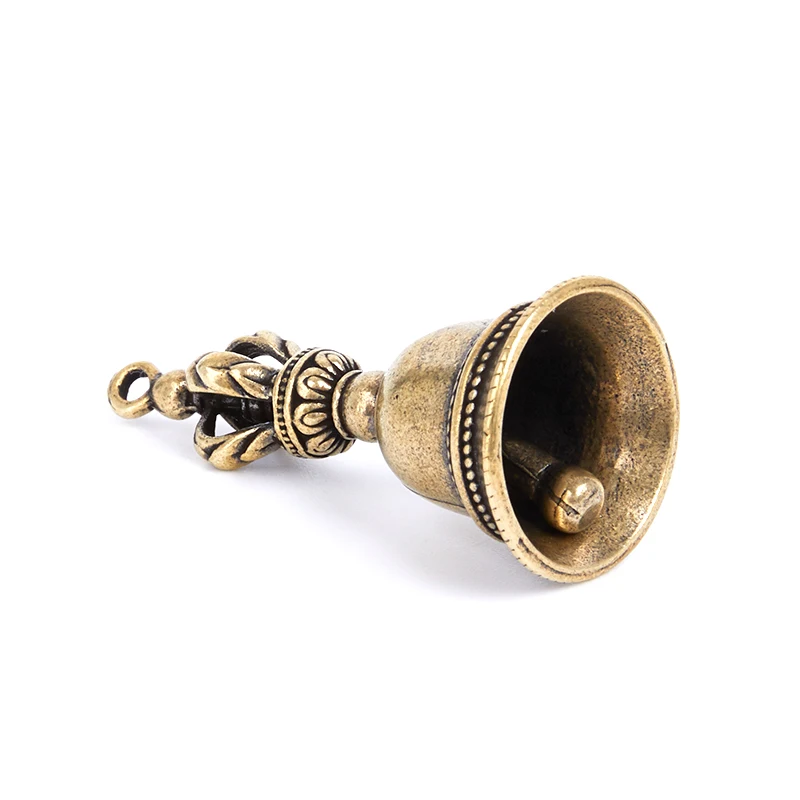 1 Stück Messing-Handwerkskunst Druckguss-Windglocke Tibetische Bronzeglocke Antike Metallglocke Feng Shui Metall-Windspiel Glücksbringer-Klingel Image