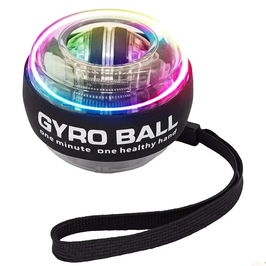Selbststartender LED-Handgelenk-Gyroball Handgelenk-Krafttrainer Unterarm- und Handgriffstärker Fitness-Übungsgerät für Muskeln Image