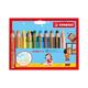 Stabilo "Woody 3 In 1", Multitalent-Stifte, 10Er-Set Inklusive Spitzer