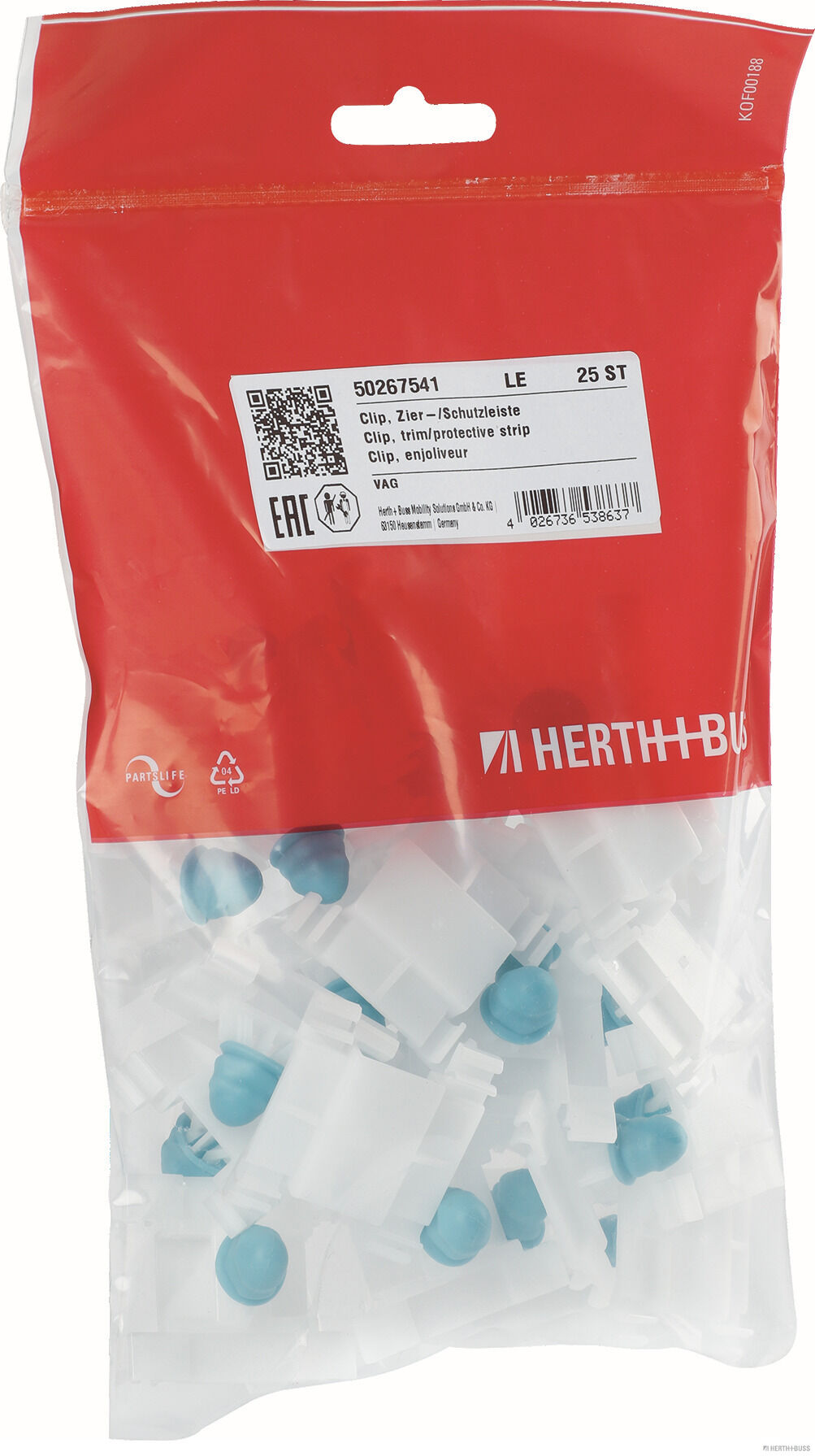 HERTH+BUSS ELPARTS Clip, Zier-/Schutzleiste 50267541 Seitenwand für CUPRA Image