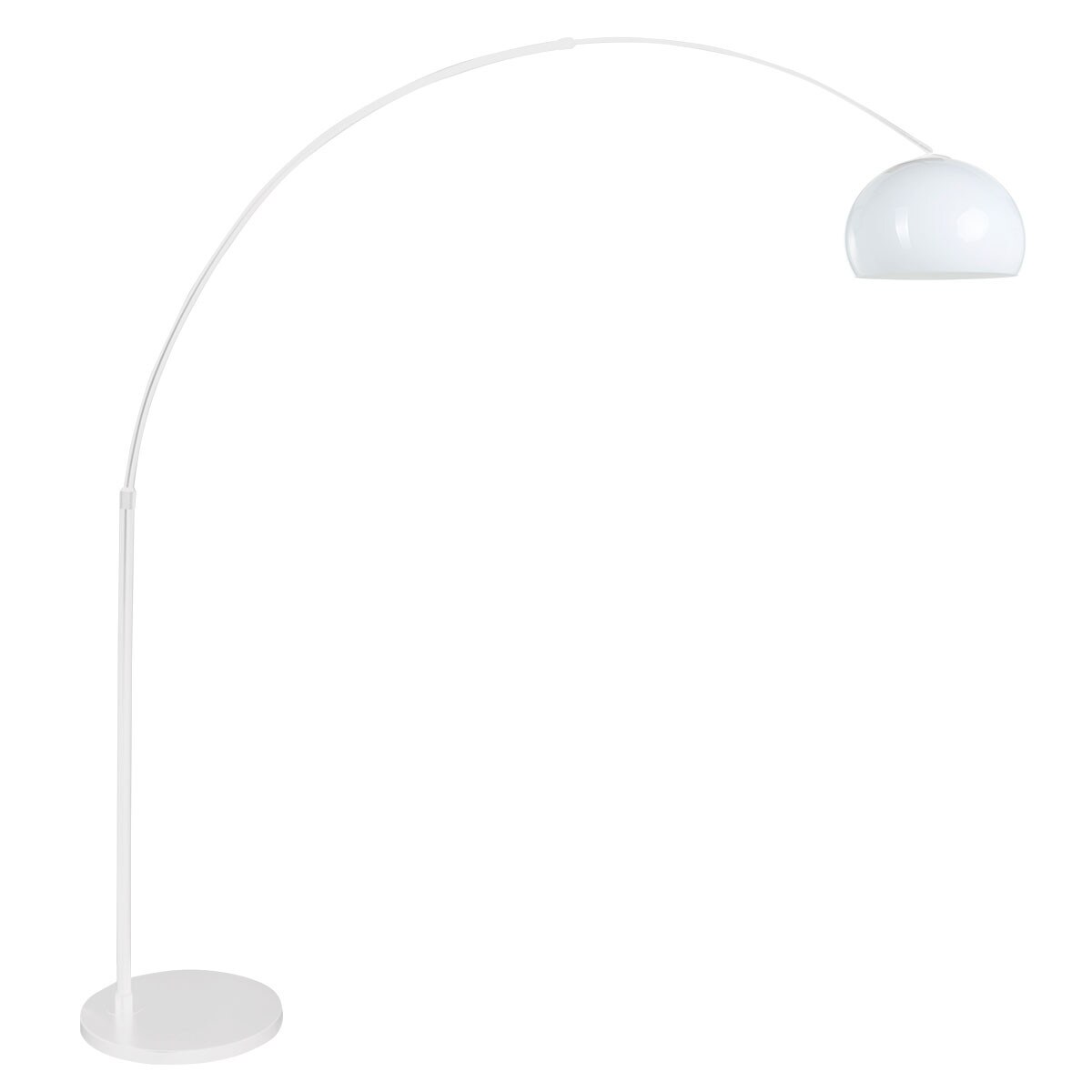 Steinhauer Stehleuchte 1-fl. "Sparkled Light" 7348W (7268W + K10610S) Weiß + Weiß Image