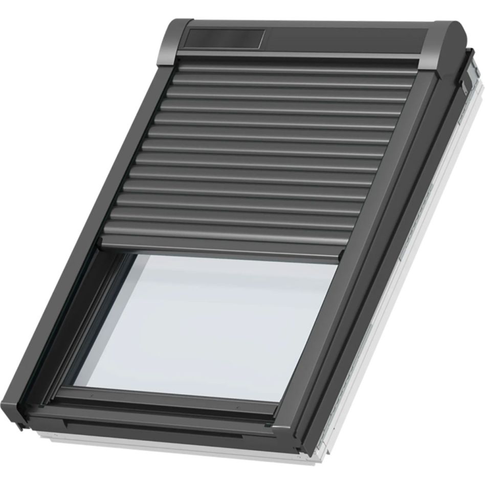 NEU: VELUX Solar-Rollladen SSL 0000K Aluminium Dunkelgrau, 105x145 cm (10/14)
