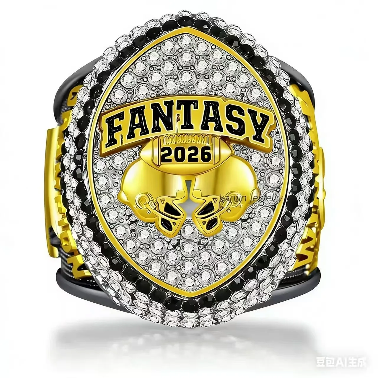 Anello del campionato fantasy di calcio 2026, regalo dell'anello commemorativo dei tifosi, regalo di compleanno per uomo