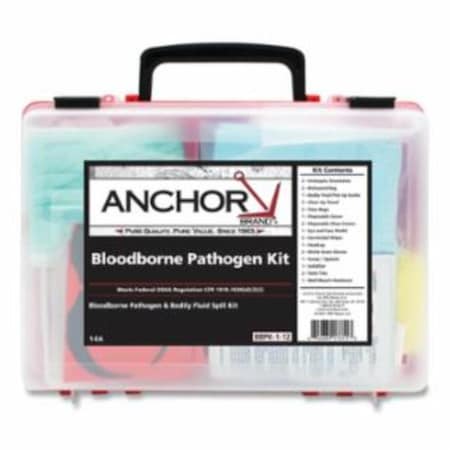 ANCHOR 101-BBPK-1-12 101-BBPK-1-12 Blood Spill Clean-up Bloodborne Pathogen Kit