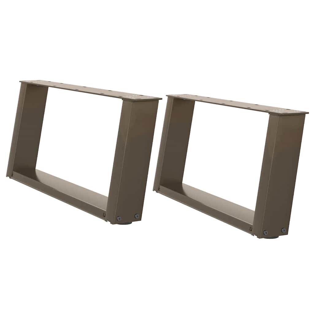 Helloshop26 - Set aus 2 U-förmigen Couchtischbeinen 60 x 30 cm modern und stabil aus Naturstahl 02_0057036 Image