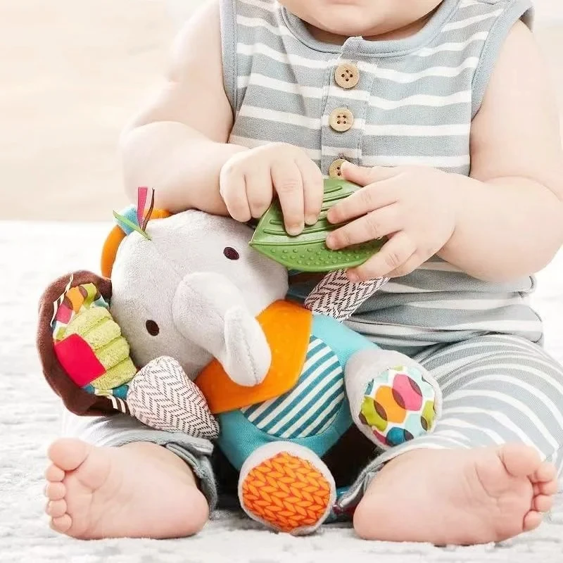 Montessori Baby Spielzeug Kawaii Weiche Plüsch Puppen Tier Kinderwagen Anhänger Spielzeug für Neugeborene Jungen Mädchen Kleinkind Geburtstag Geschenk