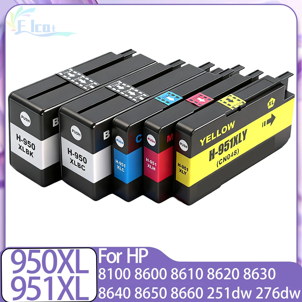 950XL 951XL 950 951 Tintenpatrone für HP Officejet Pro 8600 8100 8610 8620 8630 8640 8625 8650 8660 8615 251dw 276dw Druckertinte Image