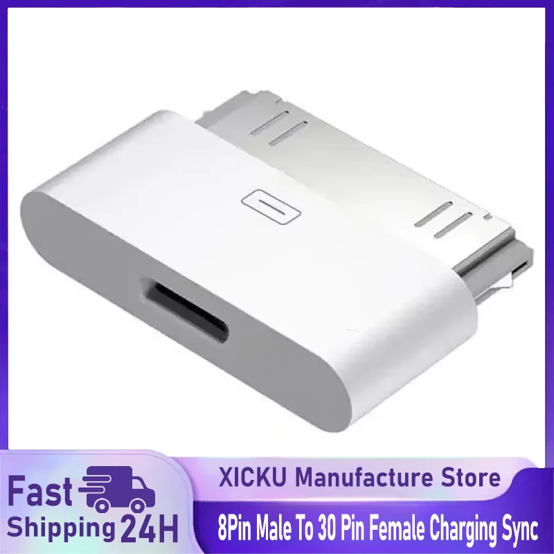 Beleuchtung zu 30Pin Adapter 8Pin Stecker auf 30 Pin Buchse Lade Sync Konverter für iPhone 4 4S IPad 2 3 IPod Touch Ladegerät Kabel Image