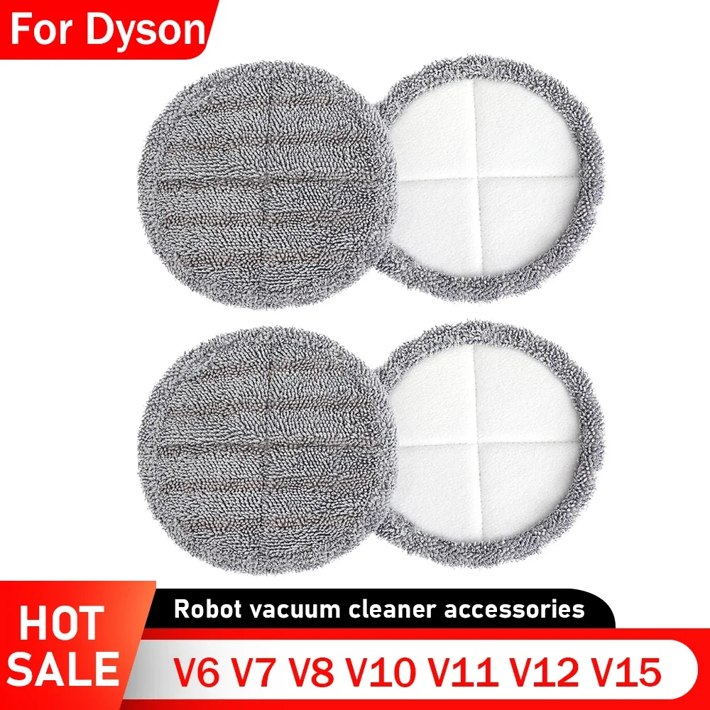 Reinigung Elektrische Mopp Tuch Für Dyson V6 V7 V8 V10 V11 V12 V15 Staubsauger Nass Trocken Kopf Pinsel Mopp Tuch Vakuum Zubehör Image